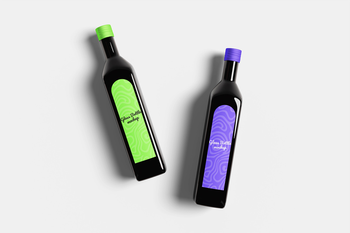 Glass Bottle Mockup, a Packaging Mockup by Hazzpro_Std (Photo 4 of 5)