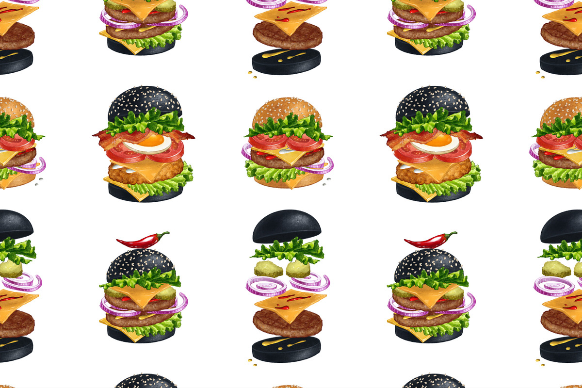 Burger Creator, a Decorative Illustration by Margo Miller (Photo 12 of 31)