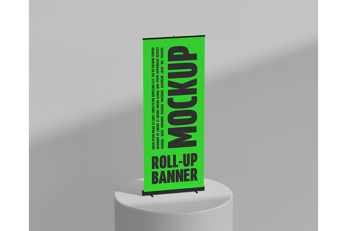 Minimalist Roll-Up Banner Mockup, an Advertising Mockup by Muhazdinata (Photo 4 of 4)