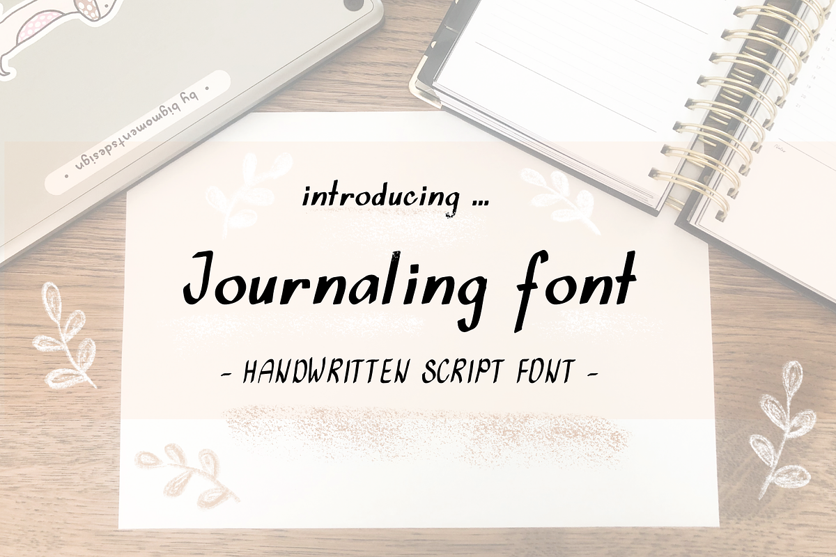 Journaling script handwritten font