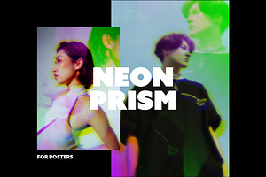 Neon Prism Poster Effect, a Layer Style Add-On by Design Squad