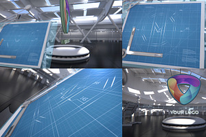 Blueprint 3D Logo for Premiere Pro, a Templates & Theme by FlashFXbox