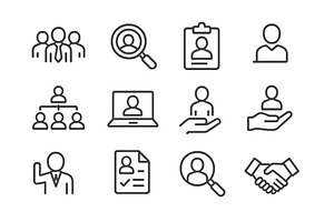 Collection of vector illustrations, a Person Illustration by ZinetroN