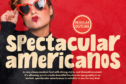 Spectacular Americanos, a Handwritten Font by Youngtype.Std