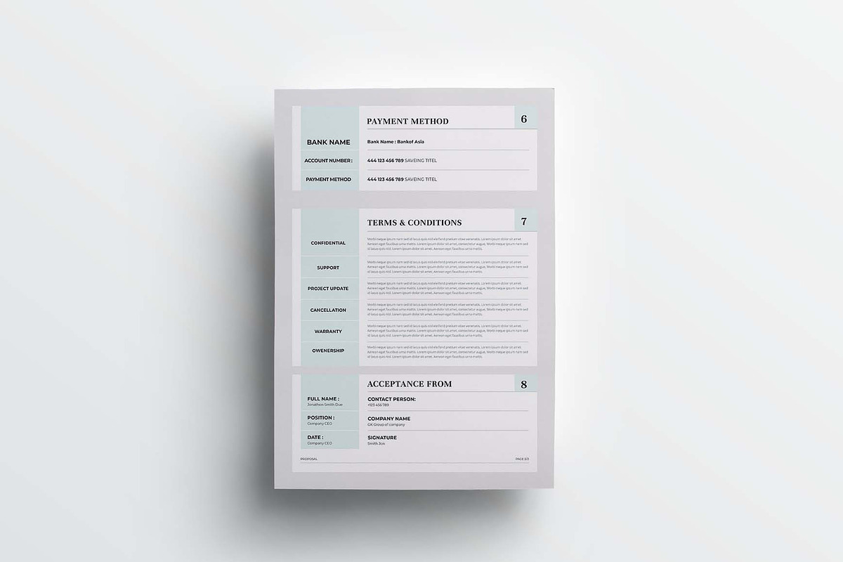 Proposal | MS Word & Indesign, a Stationery Template by design_hut (Photo 5 of 7)