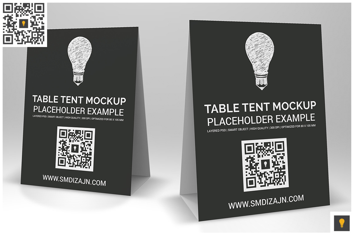 Table Tent Mockup, a Mockup by Shocky Design Studio (Photo 3 of 6)