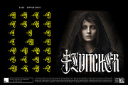 Mortal Blade Typeface, a Blackletter Font by alit design (Thumbnail 7 of 20)