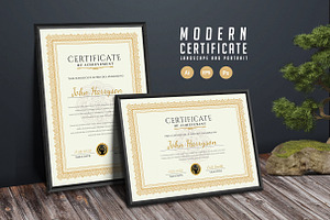 450. Modern Certificate Template