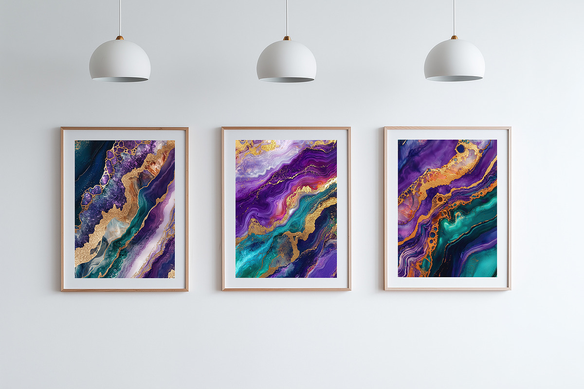 Iridescent Marble Illustration, a Decorative Illustration by Housui Patterns (Photo 7 of 12)