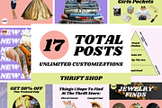 Thrift Shop Social Marketing, a Social Media Template by ShayMadeWhat (Thumbnail 6 of 6)