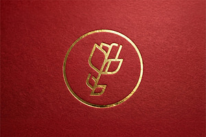 Golden Blossom Logo & Stationery Set, a Branding & Logo Template by Anton Akhmatov