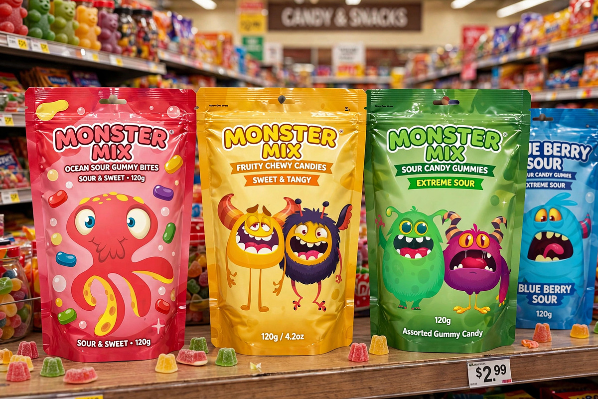 Fuzzy Fluffs - 6 Cute Monsters, a Seasonal Illustration by D R A W K M A N (Photo 6 of 9)