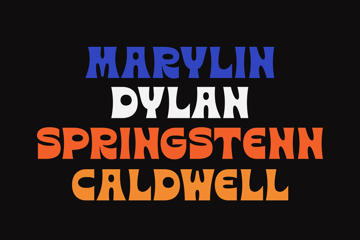 Berlos Experimental Display Font, a Sans Serif Font by Maulana Creative (Photo 2 of 6)