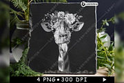 Funny Giraffe Tongue Out Flower Crow, a Background Graphic by LaseredNinja (Thumbnail 2 of 7)