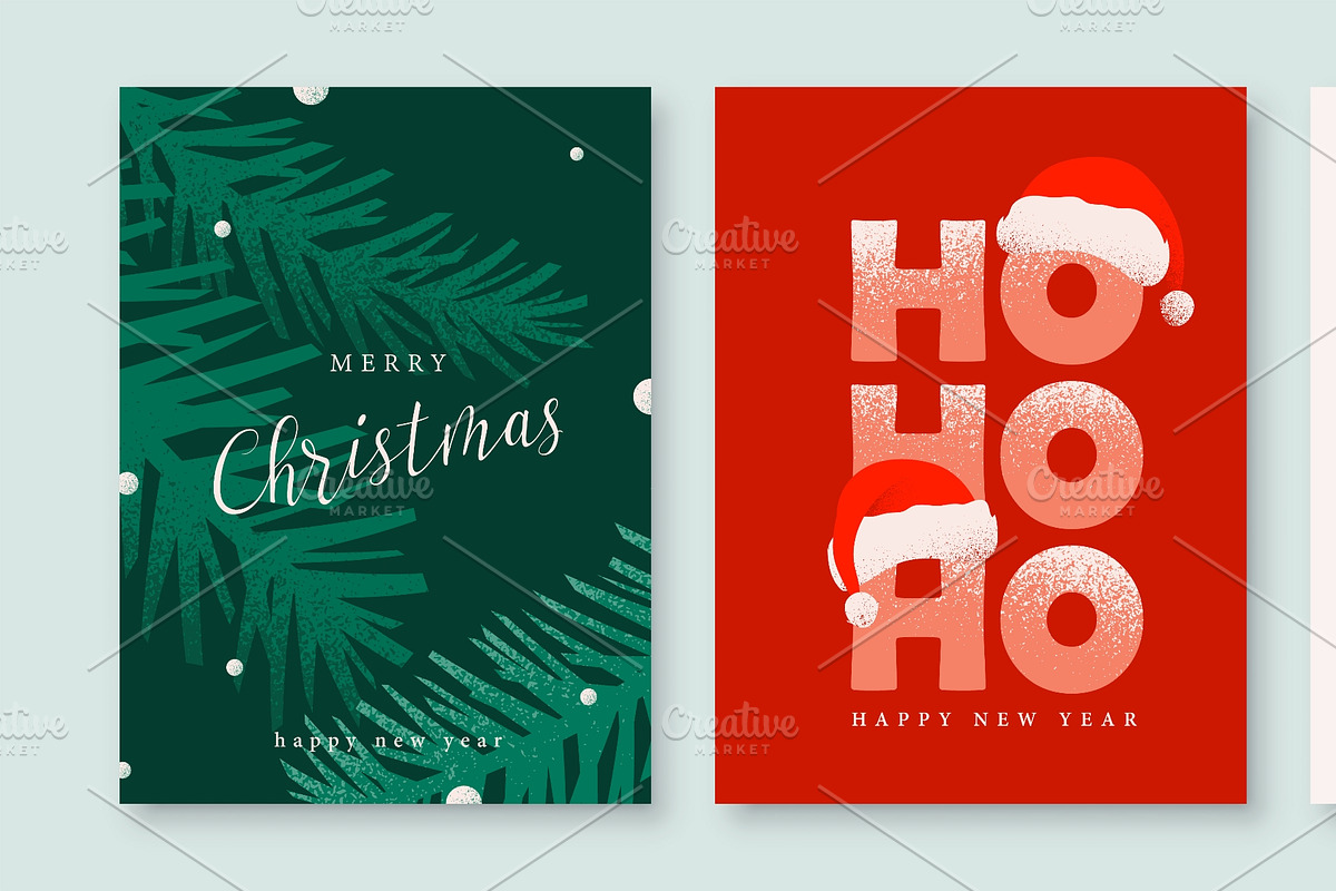 Christmas card holiday background, an Object Illustration by Zaie (Photo 3 of 3)