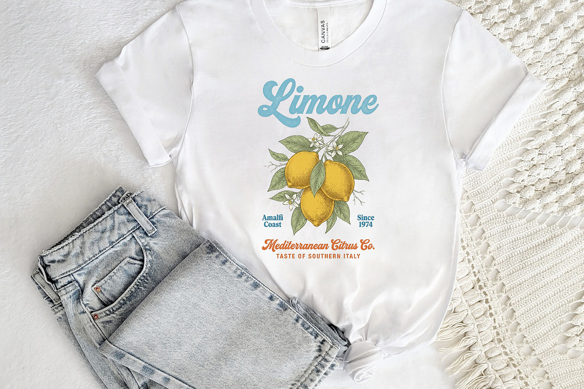 Retro Summer Lemon Fruit PNG, a Seasonal Illustration by Canvas Craft (Photo 6 of 7)