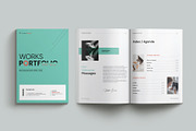 Works Portfolio Template | CANVA, a Brochure Template by Cleffon_Graphic_Studio (Thumbnail 2 of 8)