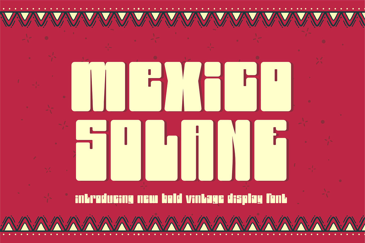Mexico Solano ||Vintage Display Font, a Sans Serif Font by Idea Studio (Photo 1 of 5)