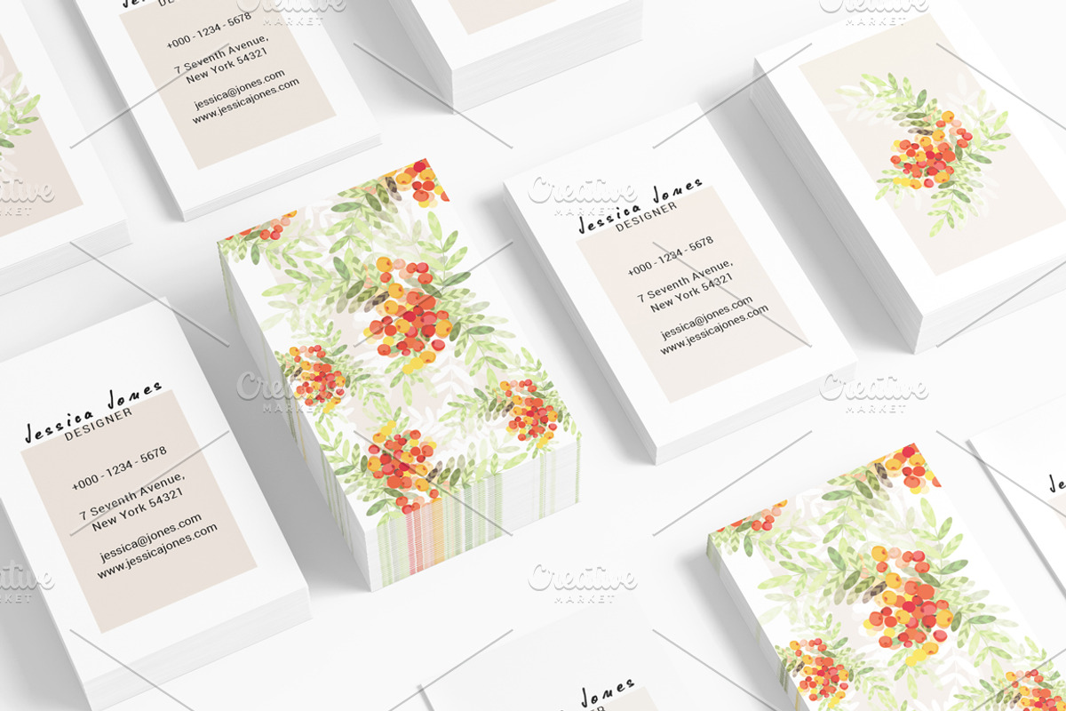 Nature Creative Business Card, a Business Card Template by land art (Photo 6 of 7)
