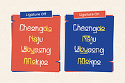 Goghuji - Korean Vibes Display, a Handwritten Font by Pandeka Studio (Thumbnail 7 of 9)