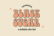 Black Sugar Groovy Font, a Font by Authentic Studio (Thumbnail 1 of 6)