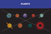 Space Label Pack, an Illustration by Ferrato Design Co. (Thumbnail 4 of 5)