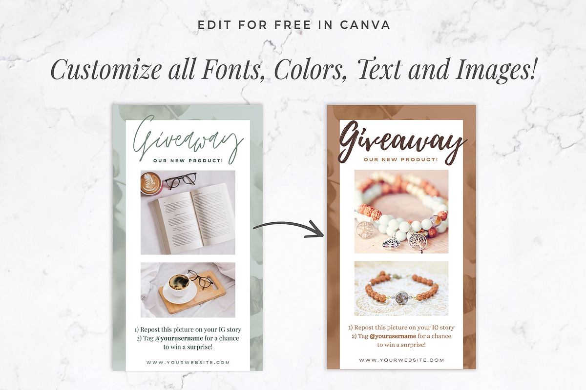 Instagram Stories for Canva | Green, a Social Media Template by Thirty One Palms Studio (Photo 5 of 8)