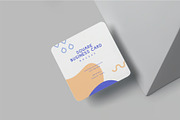Square Business Card Mockups, an Advertising Mockup by megostudi0 (Thumbnail 4 of 7)