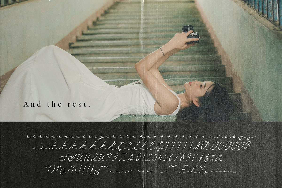 RestlessLine Fine Handwritten Script, a Script Font by Struvictory.art (Photo 8 of 9)