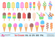 Ice Cream SVG, Eps, Dxf, Ai and Png., an Object Graphic by PolpoDesign (Thumbnail 3 of 3)