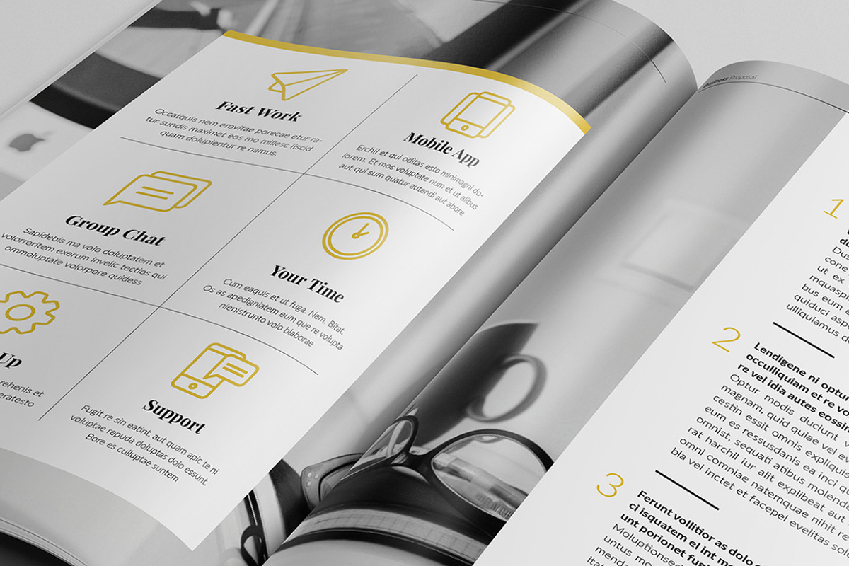 Creative Brochure (Proposal), a Brochure Template by Kovalski (Photo 3 of 11)