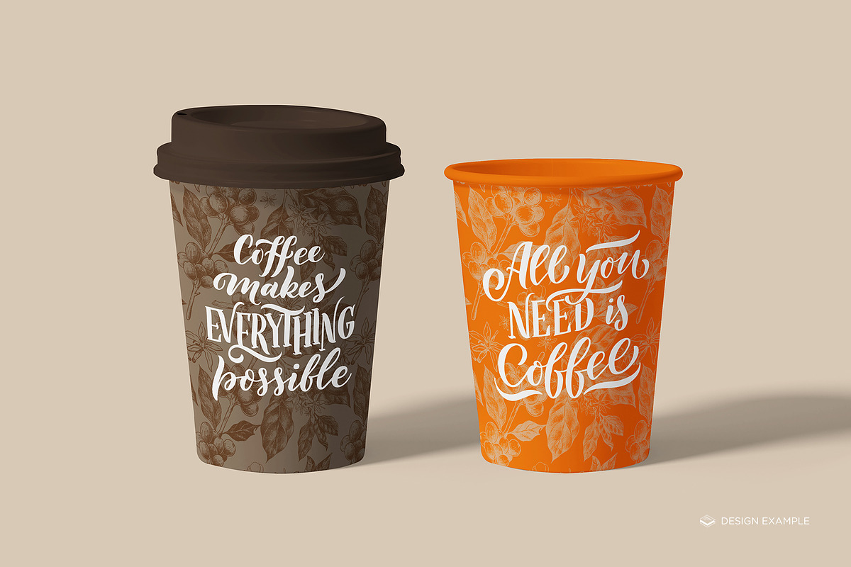 Paper Cup Mock-up, a Print Template by Branda Keeps