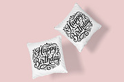 Happy Birthday Typography Vector svg, a Decorative Illustration by Ghagra (Thumbnail 5 of 7)