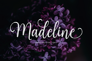 Madeline Script, a Script Font by Unicode Studio