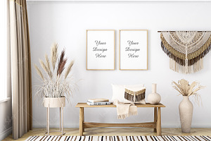 Frame Mockup Boho - 965, a Print Template by Mockup Shop