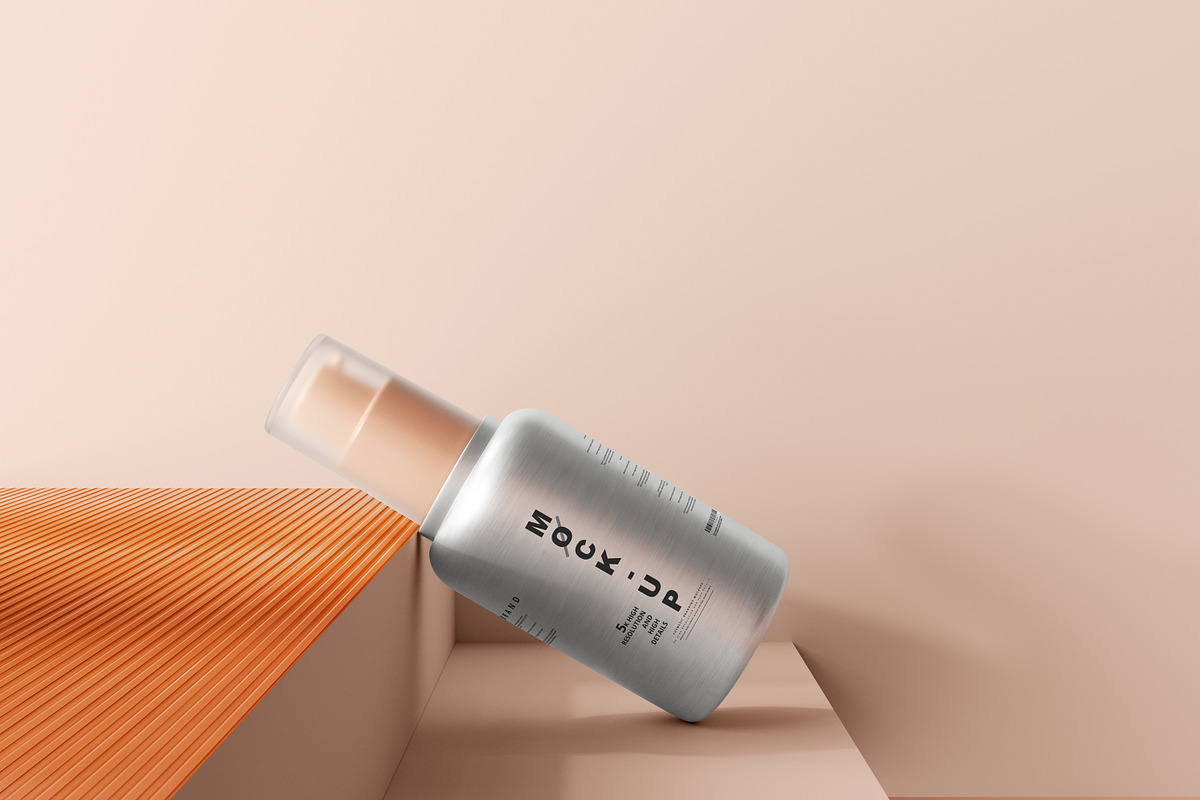 Aluminum Cosmetic Mockup Bundle, a Cups & Container Mockup by pmvch (Photo 103 of 206)