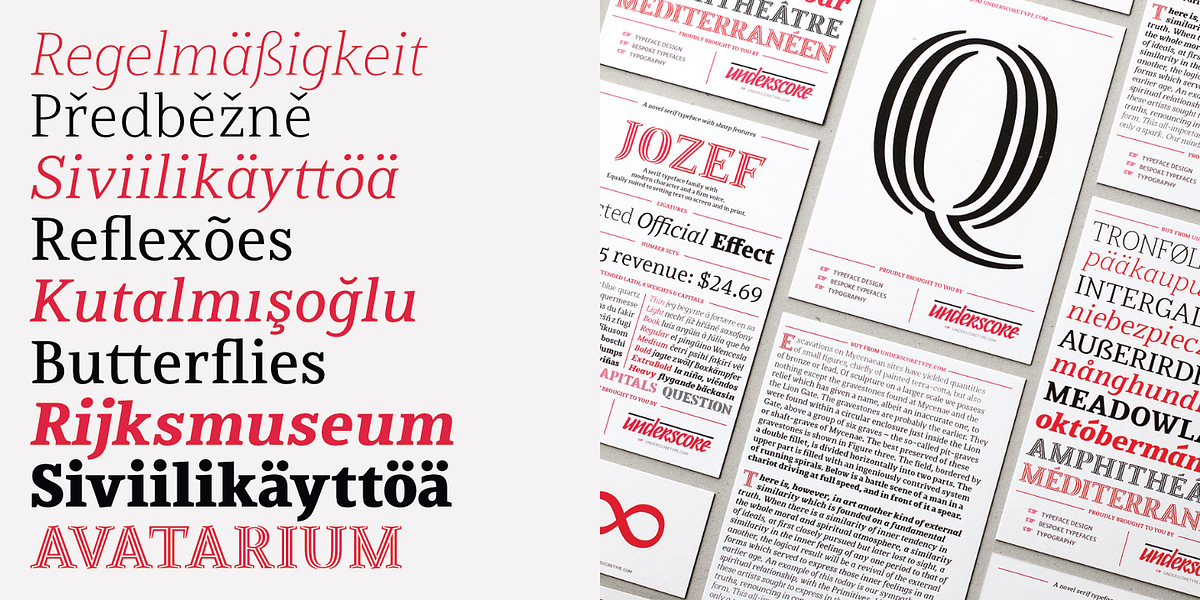 Jozef, a Serif Font by Underscore (Photo 6 of 10)