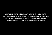 Ganexu - Modern Sport Font, a Sans Serif Font by QR Design Studio (Thumbnail 5 of 7)