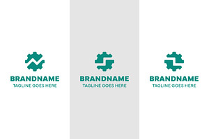 Letter N S Z Gear Cog Logo Set, a Branding & Logo Template by Pray Art Design Studio