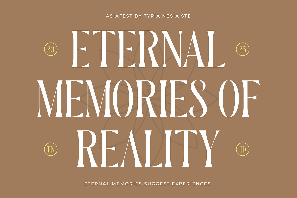 Asiafest - A Unique & Stylish Serif, a Serif Font by Typia Nesia (Photo 5 of 12)