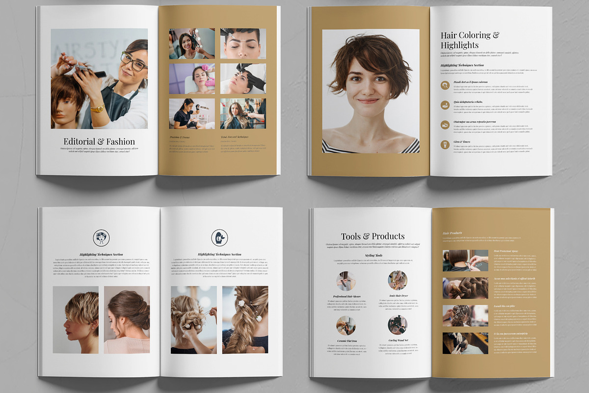 Hairstyling Portfolio Template preview 3
