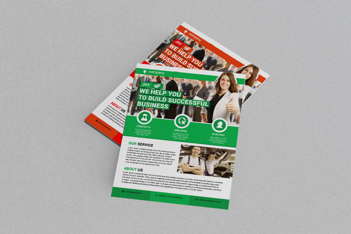 Corporate Business Flyer, a Flyer Template by BrandlyTemplate (Photo 2 of 3)