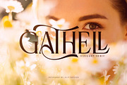 Gathell Typeface, a Serif Font by alit design (Thumbnail 1 of 16)