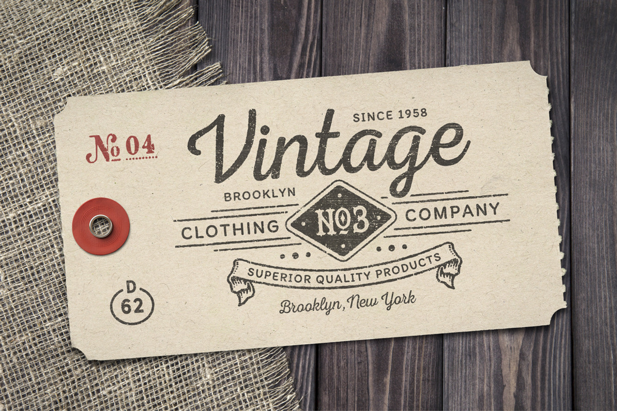VINTAGE LOGO TEMPLATES vol 1, a Branding & Logo Template by DISTRICT 62 STUDIO (Photo 6 of 8)
