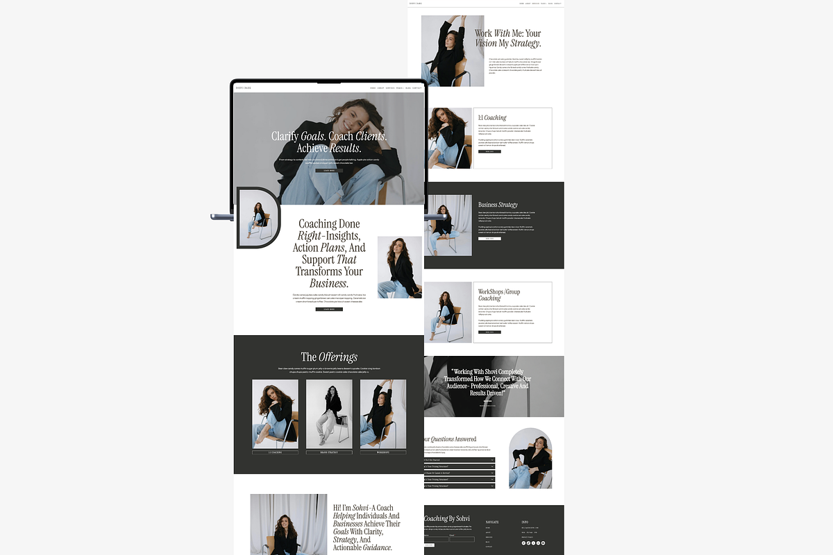Editorial WordPress Theme for Coaches