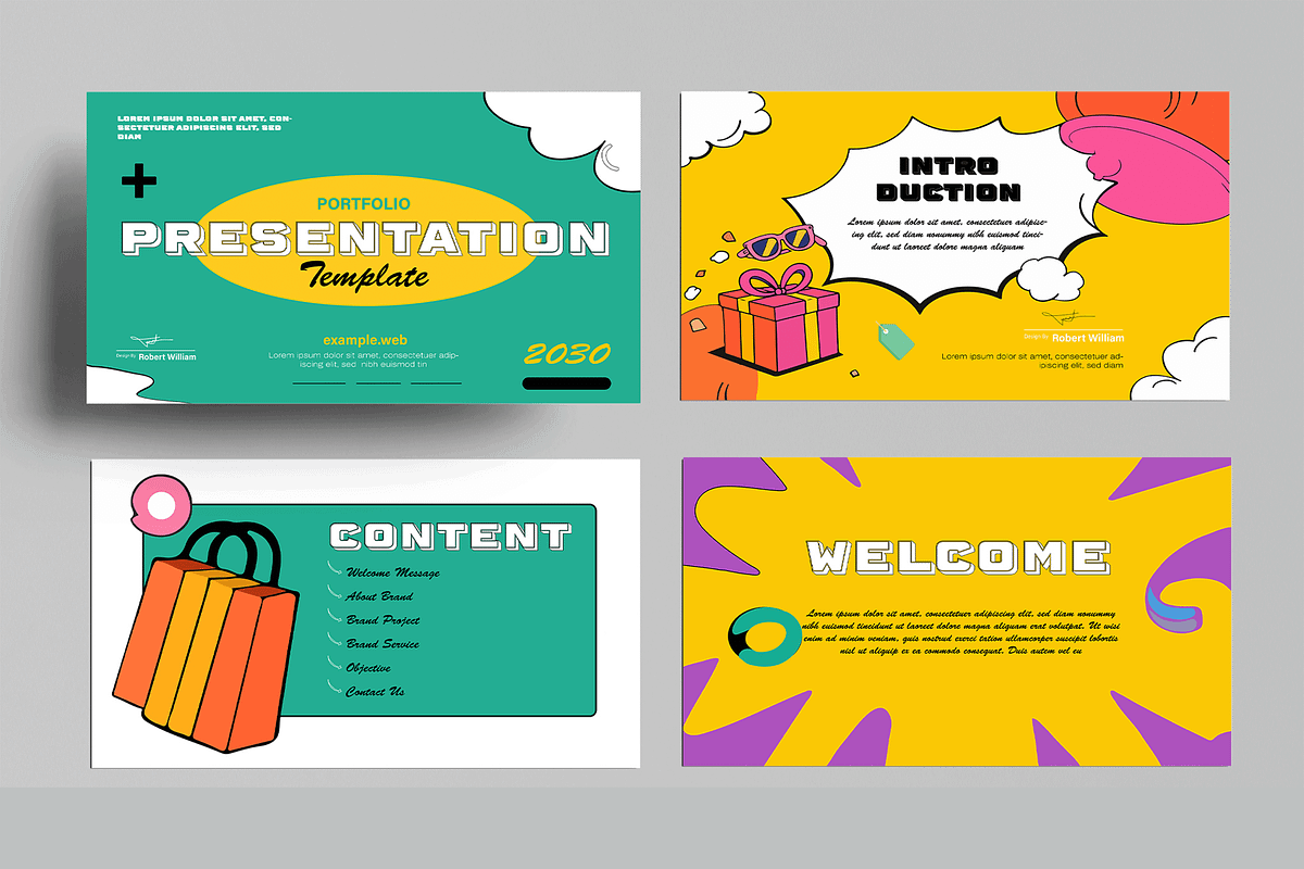 Portfolio Presentation Template, a Presentation Template by MightyDesign (Photo 2 of 8)