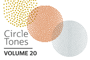 Circle Tones Vol. 20 | 20 Vectors, a Texture Graphic by invisiblelayer (Thumbnail 1 of 5)
