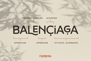 Florensa - Stylish Ligature Sans