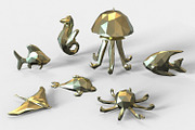 7 Nautical Charm 3D Model Set, an Animal 3D Model by Kseniya-Omega (Thumbnail 3 of 17)
