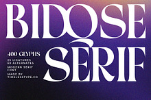 Bidqse Modern Display Serif